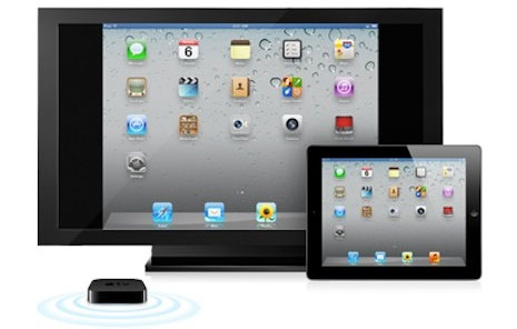With AirPlay you can see video and play games from the iPad on the TV