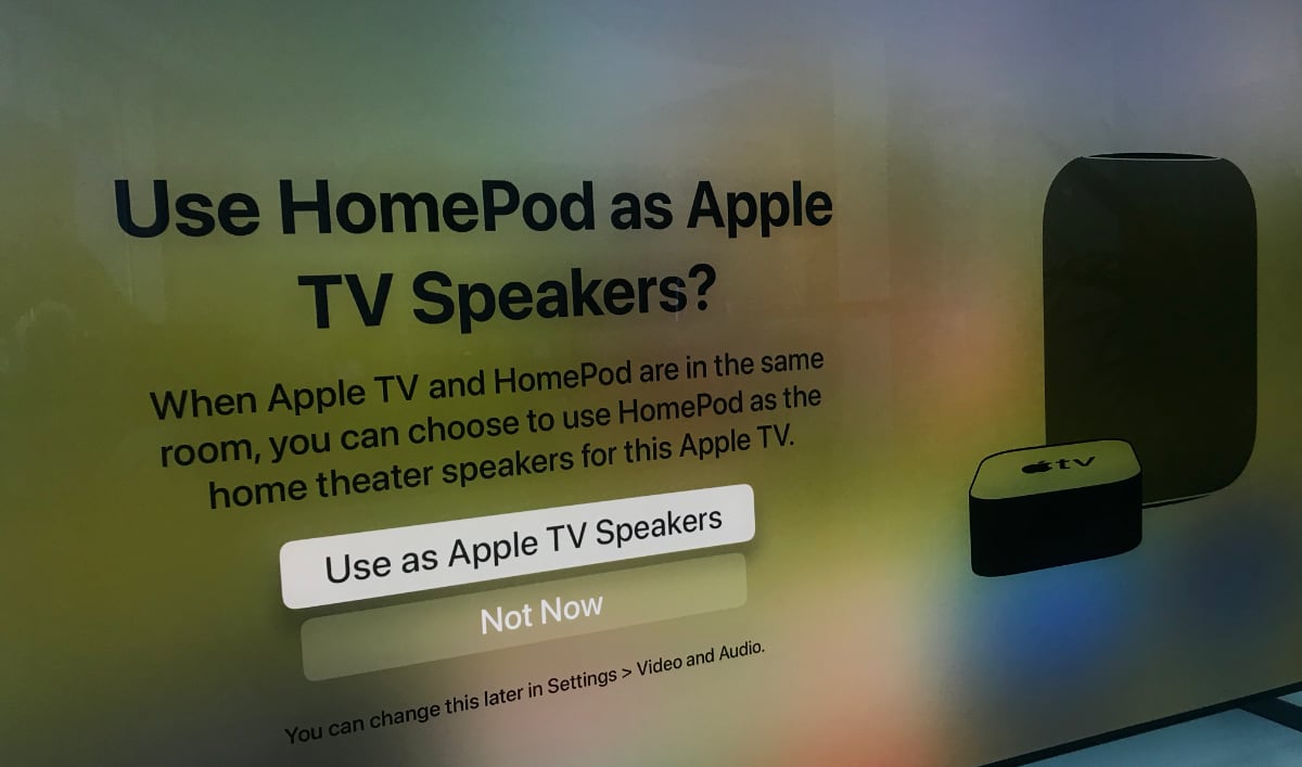 HomePod Home Theater with Apple TV 4K HomePod Home Theater