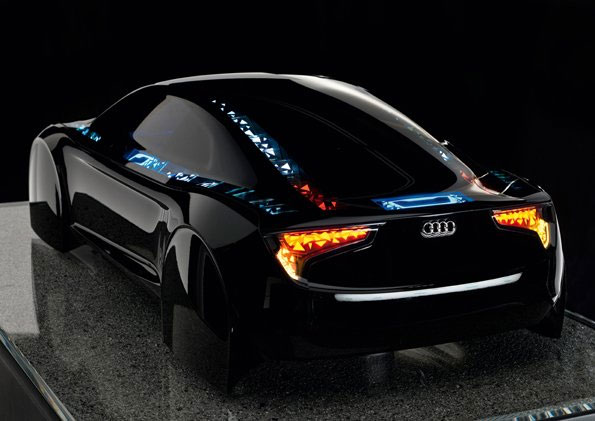 Audi’s concept car with OLED lights
