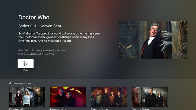 BBC iPlayer Apple TV