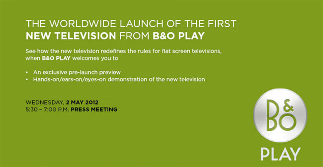 Click to enlarge B&O Play TV invitation