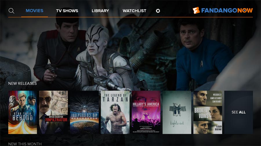 FandangoNOW on Android TV