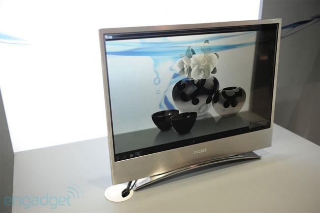 Haier’s transparent 22-inch display
