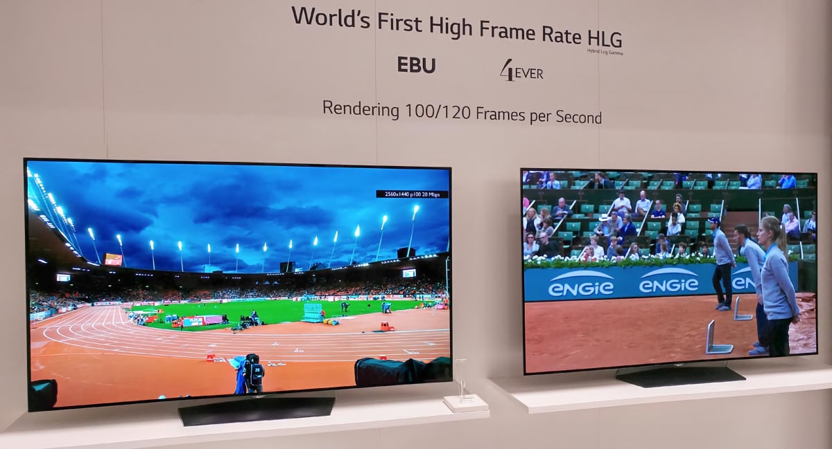 HFR demo (with HLG HDR) by LG, EBU, 4EVER