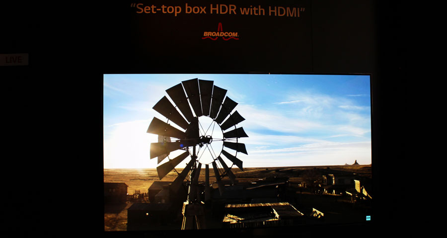 LG HDR demo at IFA 2015