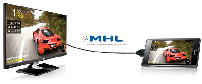 MHL will let you connect your smartphone or tablet to a PC or TV screen