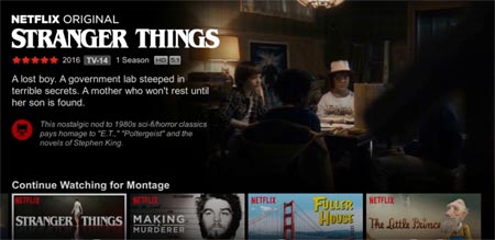 Netflix video previews