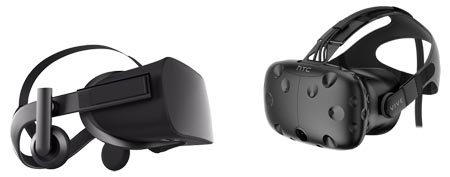 Oculus Rift and HTC Vive