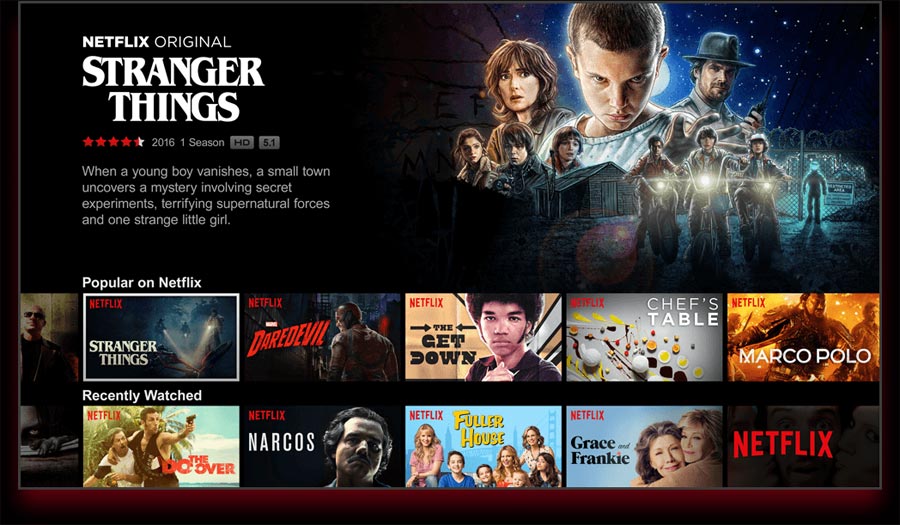 Netflix on Comcast X1