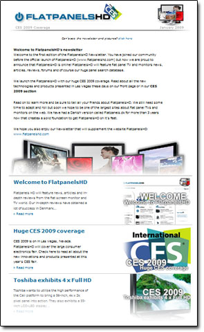FlatpanelsHD Newsletter