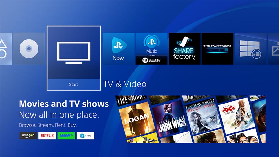 TV & Video on PlayStation 4