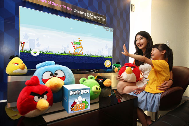 Gesture-enabled Angry Birds is coming to Samsungâ€™s Smart TVs