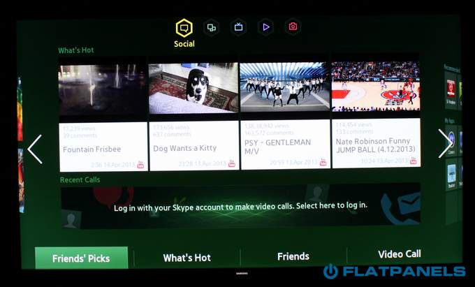 Click to enlarge Samsung F8000 review