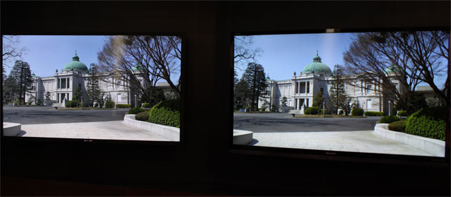 Click to enlarge Sharp’s 4K demonstration