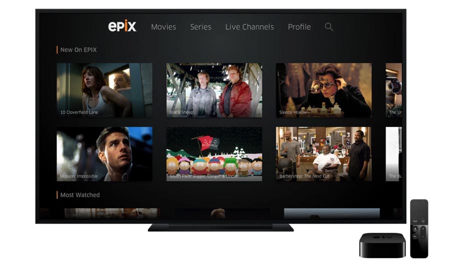  Epix on Apple TV