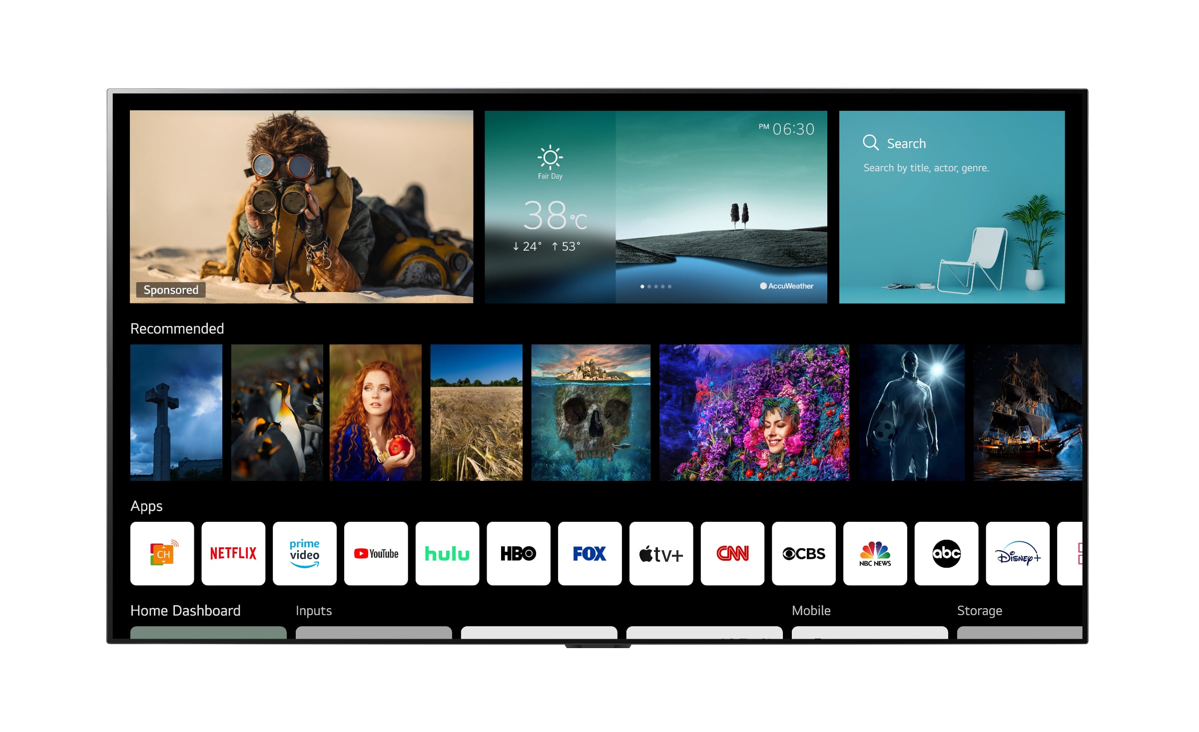 LG's webOS 6.0 platform for 2021 TVs has a redesigned homescreen -  FlatpanelsHD