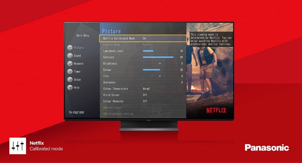 Netflix Calibrated Mode on Panasonic OLED